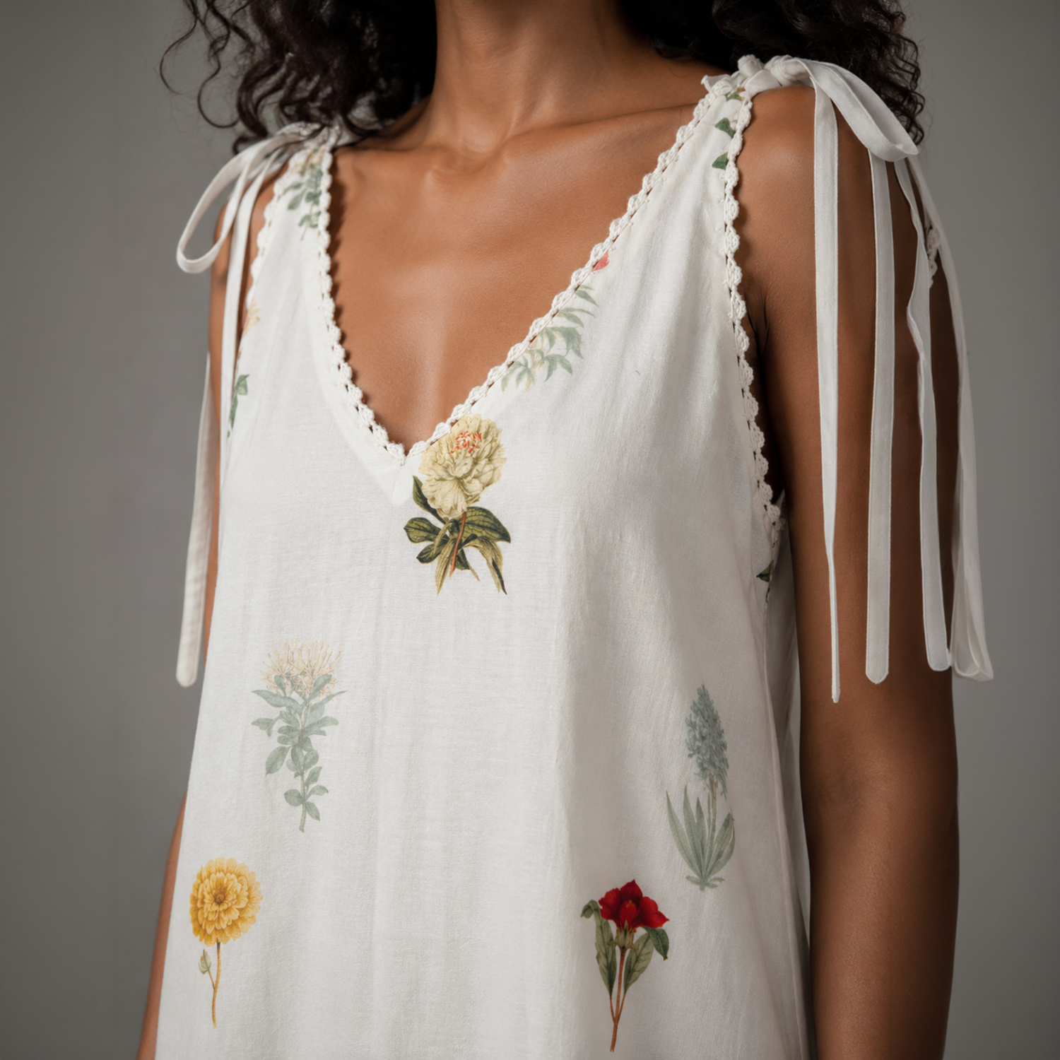 Gianna Tie Up Long Dress